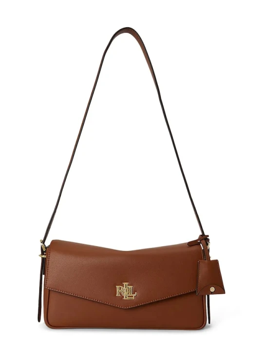 Zdjęcie produktu Lauren Ralph Lauren torebka crossbody damska skórzana brązowy