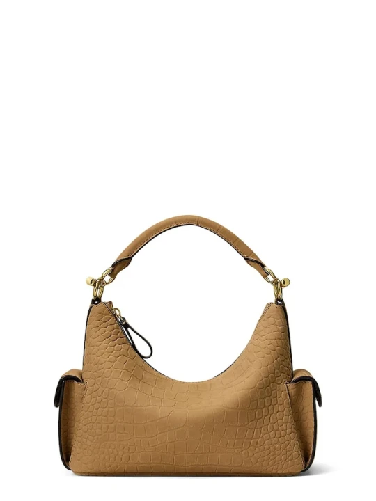 Zdjęcie produktu Lauren Ralph Lauren torebka crossbody damska skórzana brązowy