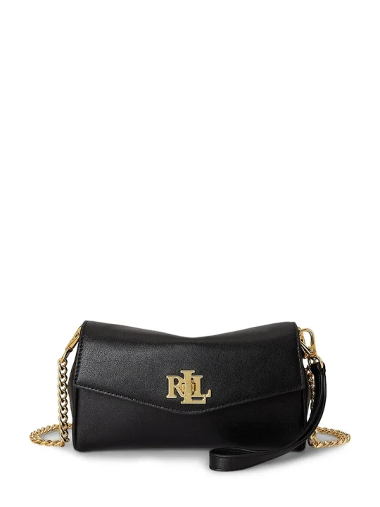 Zdjęcie produktu Lauren Ralph Lauren torebka crossbody damska skórzana czarny