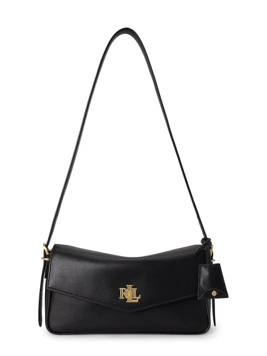 Zdjęcie produktu Lauren Ralph Lauren torebka crossbody damska skórzana czarny