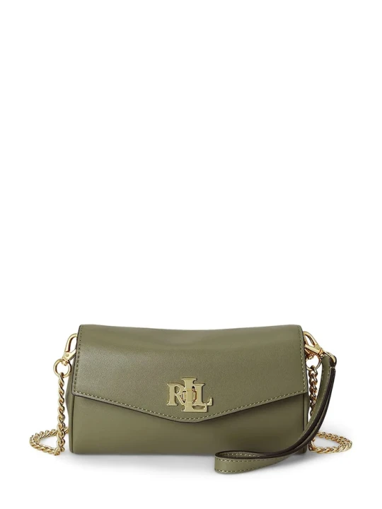 Zdjęcie produktu Lauren Ralph Lauren torebka crossbody damska skórzana zielony