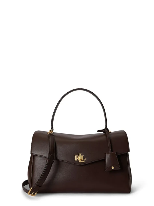 Zdjęcie produktu Lauren Ralph Lauren torebka damska skórzana brązowy