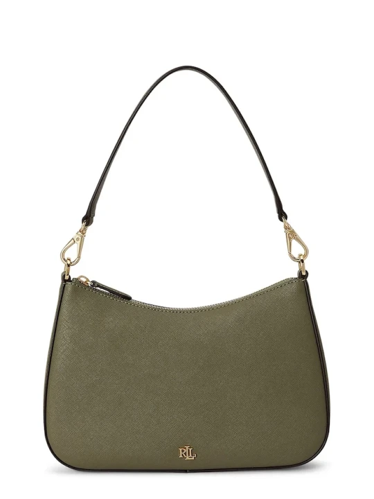 Zdjęcie produktu Lauren Ralph Lauren torebka hobo damska skórzana zielony