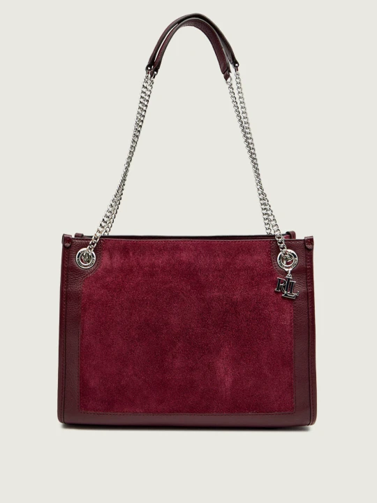 Zdjęcie produktu LAUREN RALPH LAUREN Torebka na ramię Bradley | zamsz bordowy