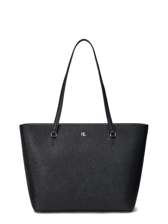Zdjęcie produktu Lauren Ralph Lauren torebka shopper damska skórzana czarny