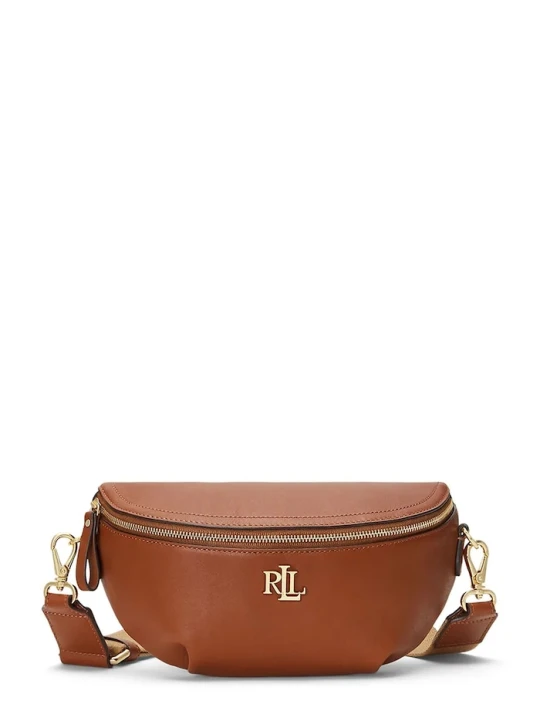 Zdjęcie produktu Lauren Ralph Lauren torebka skórzana brązowy