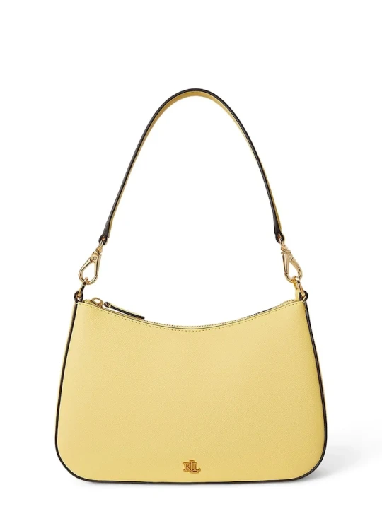 Zdjęcie produktu Lauren Ralph Lauren torebka hobo damska skórzana żółty