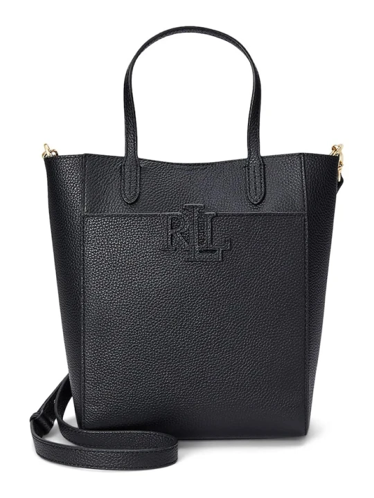 Zdjęcie produktu Lauren Ralph Lauren torebka skórzana czarny