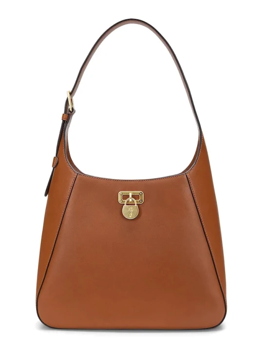 Zdjęcie produktu Lauren Ralph Lauren torebka skórzana brązowy