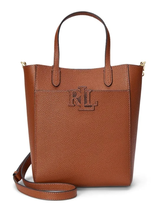 Zdjęcie produktu Lauren Ralph Lauren torebka skórzana brązowy