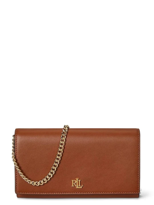 Zdjęcie produktu Lauren Ralph Lauren torebka skórzana brązowy