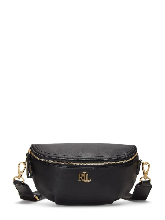 Zdjęcie produktu Lauren Ralph Lauren torebka skórzana czarny