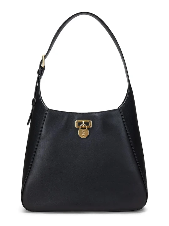 Zdjęcie produktu Lauren Ralph Lauren torebka skórzana czarny
