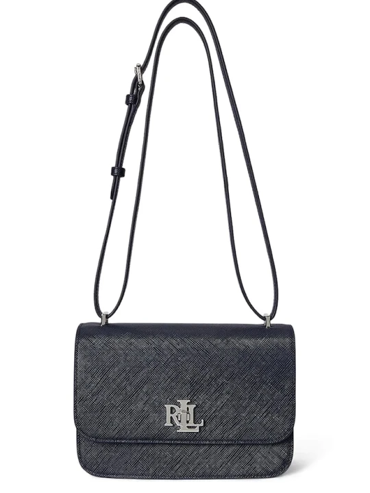 Zdjęcie produktu Lauren Ralph Lauren torebka skórzana granatowy