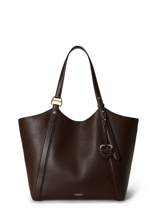 Zdjęcie produktu Lauren Ralph Lauren torebka tote damska skórzana brązowy