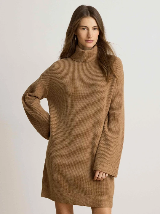 Zdjęcie produktu LAUREN RALPH LAUREN Wełniana sukienka Areena | z dodatkiem kaszmiru camel