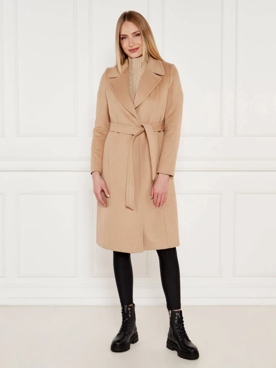 Zdjęcie produktu LAUREN RALPH LAUREN Wełniany płaszcz | z dodatkiem kaszmiru camel