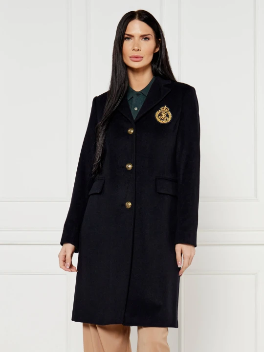 Zdjęcie produktu LAUREN RALPH LAUREN Wełniany płaszcz | z dodatkiem wełny i kaszmiru granatowy