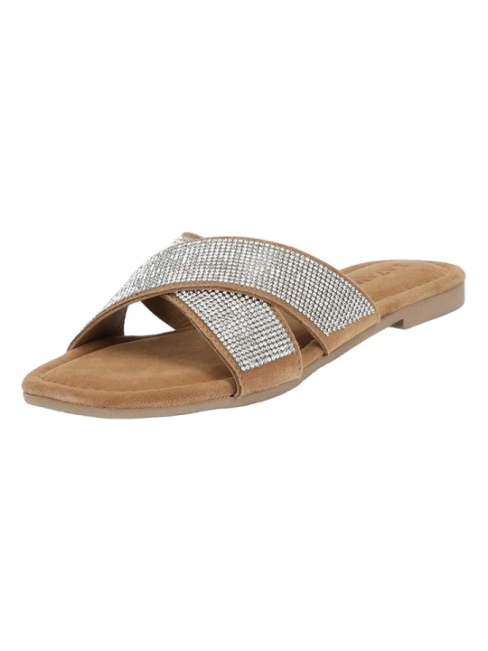 Zdjęcie produktu Lazamani Klapki w kolorze srebrnym rozmiar: 41