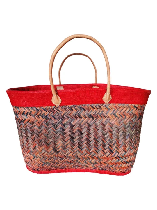 Zdjęcie produktu Le Comptoir de la Plage Torba plażowa "Antaly" w kolorze czerwonym - 55 x 30 x 20 cm rozmiar: onesize