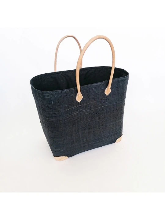 Zdjęcie produktu Le Comptoir de la Plage Torba plażowa "Tamatave" w kolorze czarnym - 38 x 38 x 20 cm rozmiar: onesize