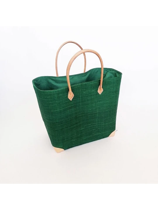 Zdjęcie produktu Le Comptoir de la Plage Torba plażowa "Tamatave" w kolorze zielonym - 38 x 38 x 20 cm rozmiar: onesize