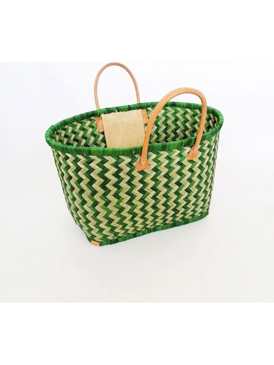 Zdjęcie produktu Le Comptoir de la Plage Torba plażowa "Toama" w kolorze zielonym - 50 x 35 x 20 cm rozmiar: onesize