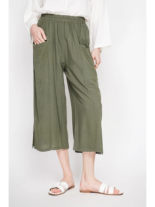 Zdjęcie produktu Le Jardin du Lin Spodnie w kolorze khaki rozmiar: 38