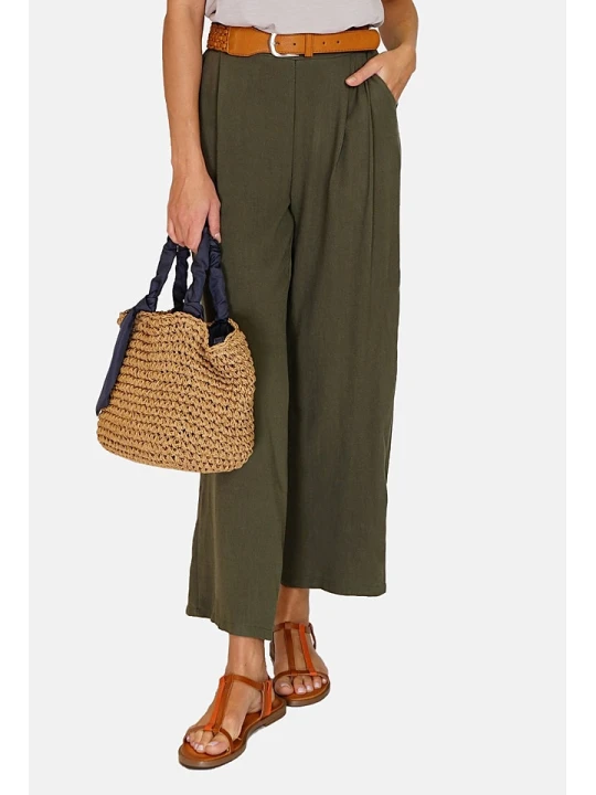 Zdjęcie produktu Le Jardin du Lin Spodnie w kolorze khaki rozmiar: 38