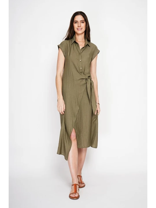 Zdjęcie produktu Le Jardin du Lin Sukienka w kolorze khaki rozmiar: 42
