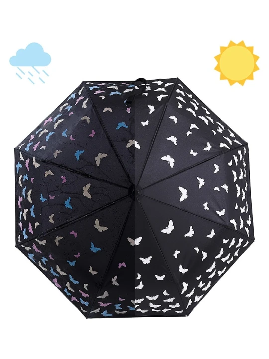 Zdjęcie produktu Le Monde du Parapluie Parasol w kolorze czarnym - Ø 95 cm rozmiar: onesize