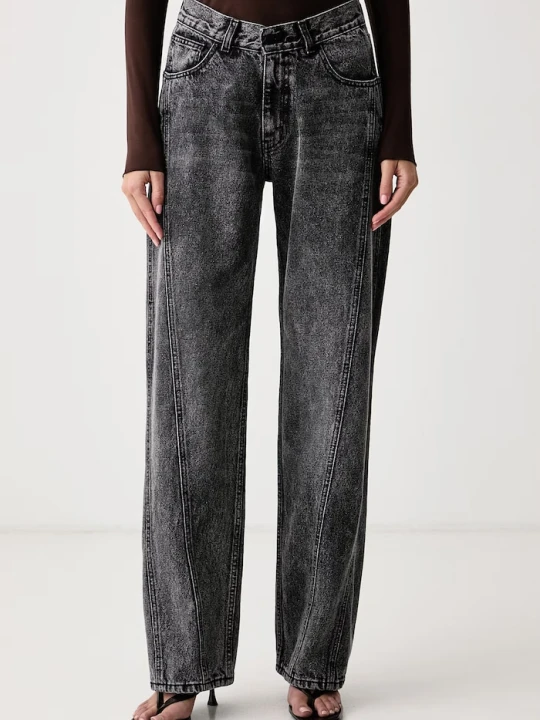 Zdjęcie produktu Le Privé damskie ICONIC JEANS GRIS szary