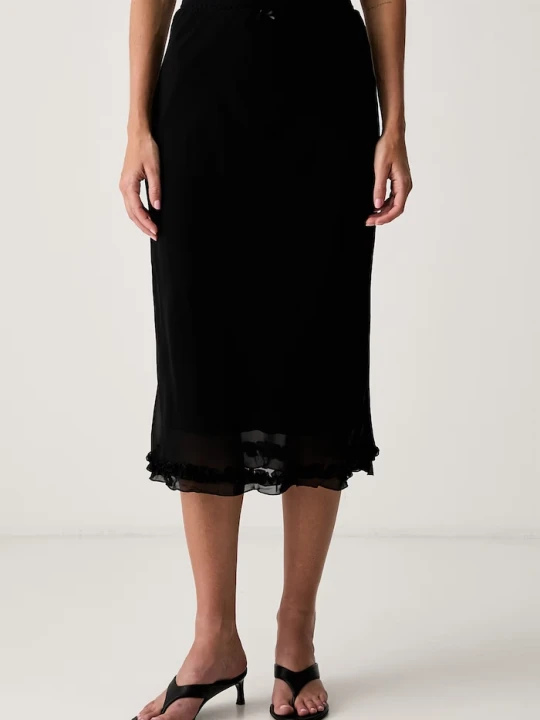 Zdjęcie produktu Le Privé spódnica z wiskozy MELISSA SKIRT NOIR czarny