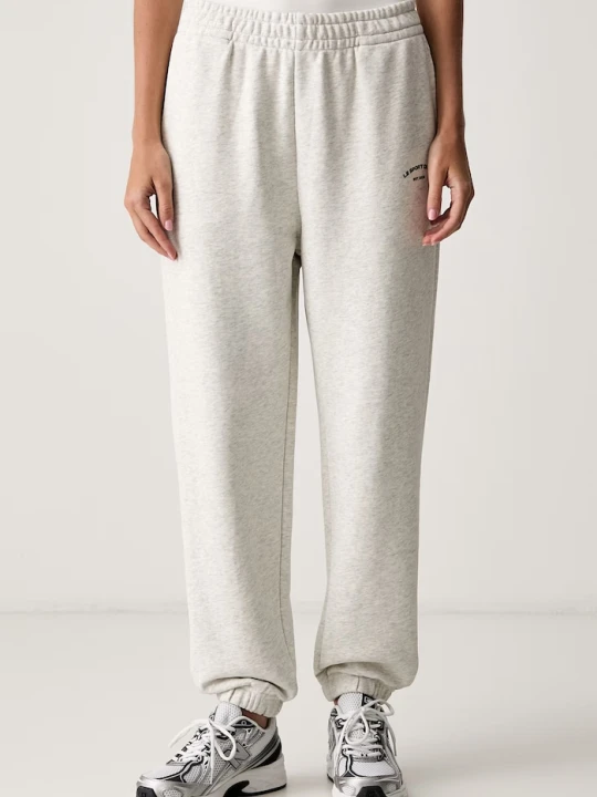 Zdjęcie produktu Le Privé spodnie dresowe damskie bawełniane VARSITY JOGGER szary