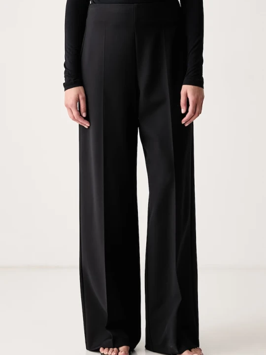 Zdjęcie produktu Le Privé spodnie garniturowe damskie z wiskozą LISON TROUSERS NOIR czarny