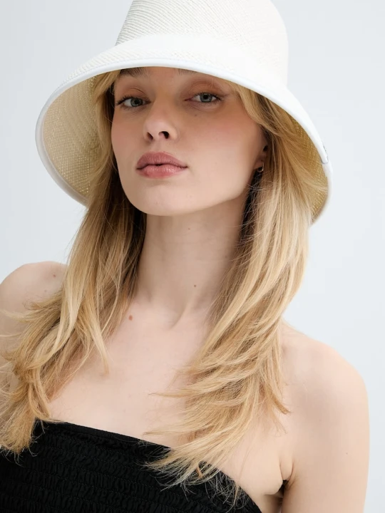 Zdjęcie produktu LE SH KA headwear kapelusz damski White Bucket beżowy