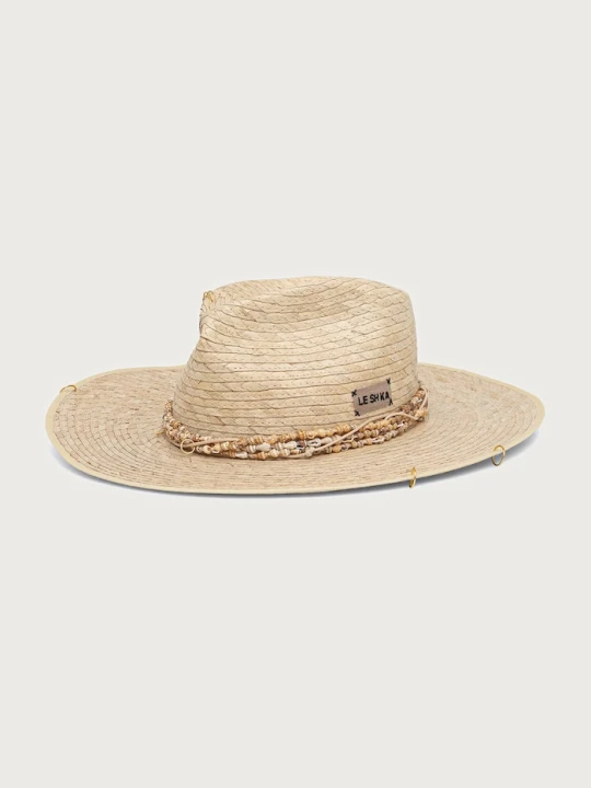 Zdjęcie produktu LE SH KA headwear kapelusz słomkowy damski pleciony beżowy