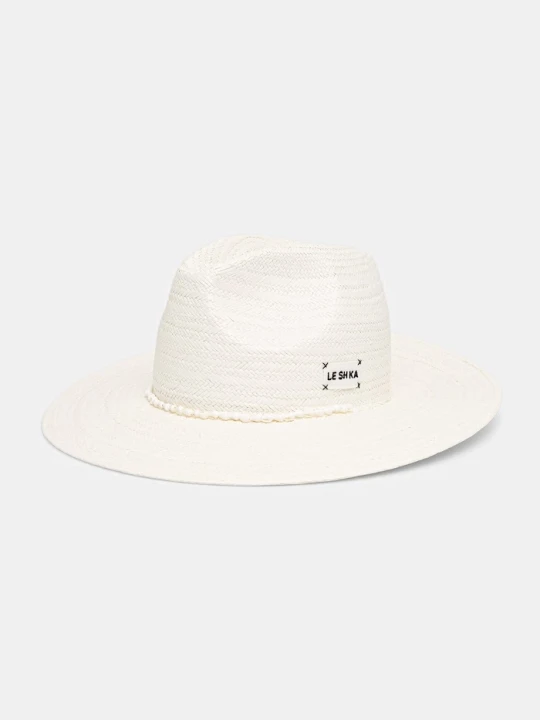 Zdjęcie produktu LE SH KA headwear kapelusz słomkowy damski pleciony biały