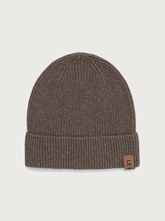Zdjęcie produktu LE SH KA headwear LE SH KA czapka beanie damska wełniana Brown Cashnere Hat