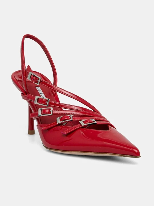 Zdjęcie produktu Le Silla szpilki skórzane Chanel Scarlet czerwony