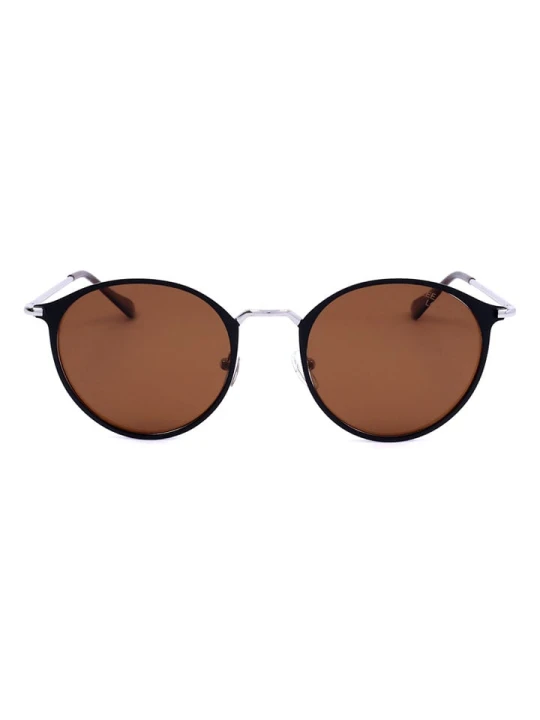 Zdjęcie produktu Lee Cooper Damskie okulary przeciwsłoneczne w kolorze srebrno-jasnobrązowo-czarnym rozmiar: 52