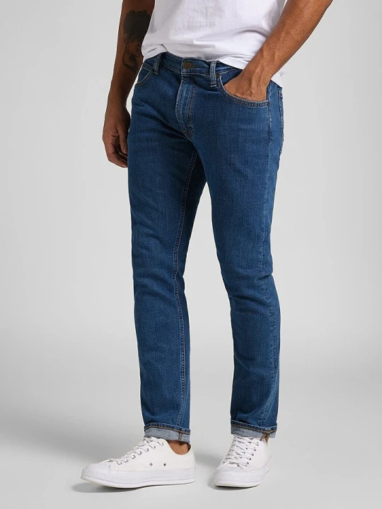 Zdjęcie produktu Lee Dżinsy "Luke" - Slim fit - w kolorze granatowym rozmiar: W46/L32