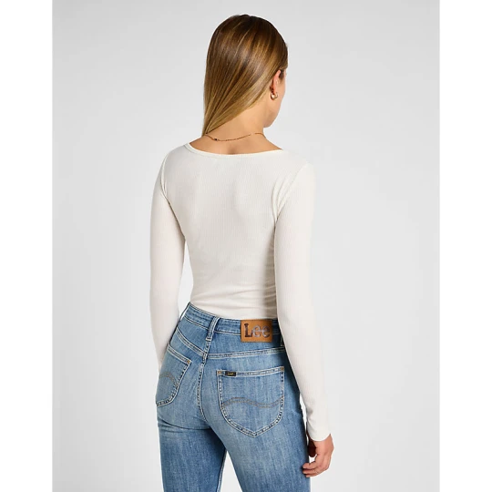 Zdjęcie produktu Lee Long Sleeve Slim Boat Neck Tee Ecru