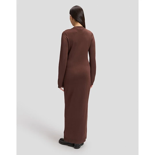 Zdjęcie produktu Lee Regular Knitted Maxi Dress Shaved Chocolate