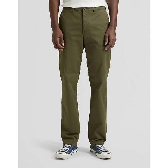 Zdjęcie produktu Lee Regular Lightweight Chino Trousers Olive Moss Size 38x34