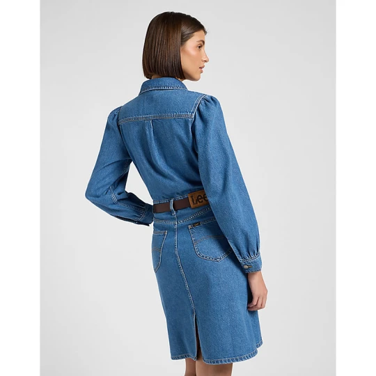 Zdjęcie produktu Lee Regular Long Sleeve Dress Fine Blue