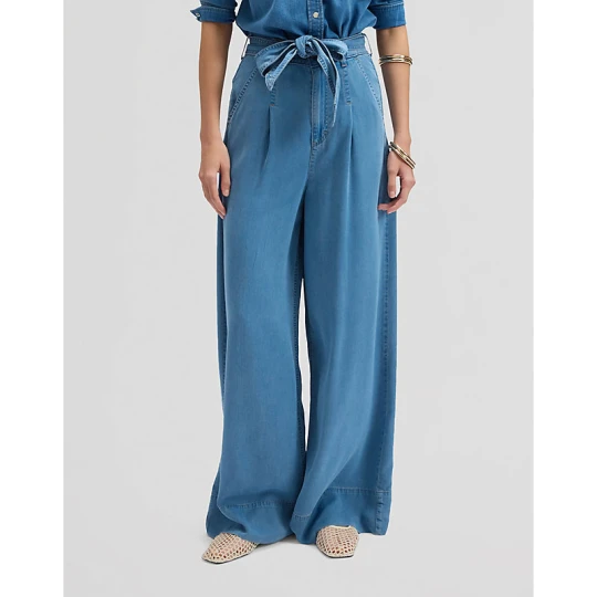 Zdjęcie produktu Lee Regular Pleated Wide Leg Lightweight Jean Ice Storm Size 33x33