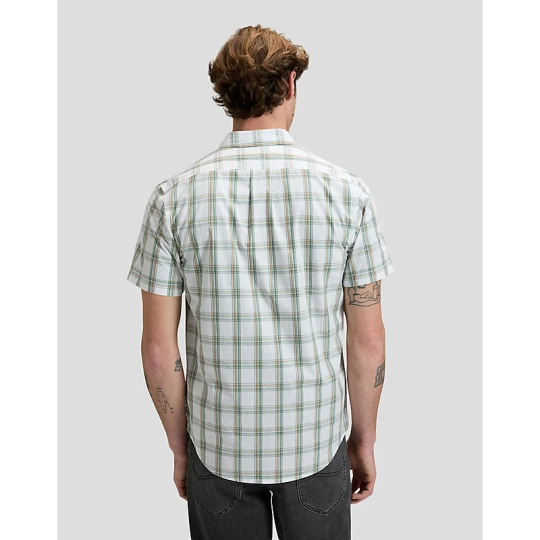 Zdjęcie produktu Lee Regular Short Sleeve Button Down Shirt Desert Sage Safari Plaid