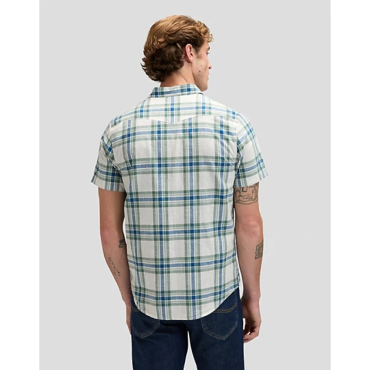 Zdjęcie produktu Lee Regular Short Sleeve Western Shirt Desert Sage Plaid