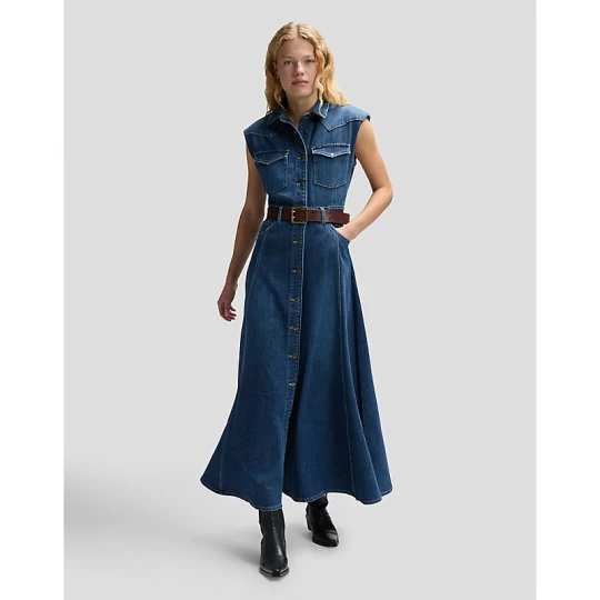 Zdjęcie produktu Lee Regular Western Maxi Dress Dark Magic